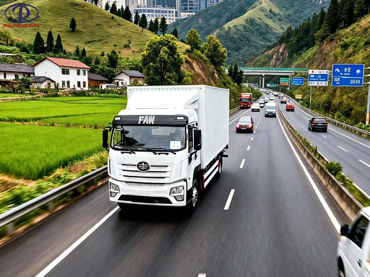 XE TẢI FAW JK6 220hP – THÙNG KÍN CONT 8M3 — ảnh 4