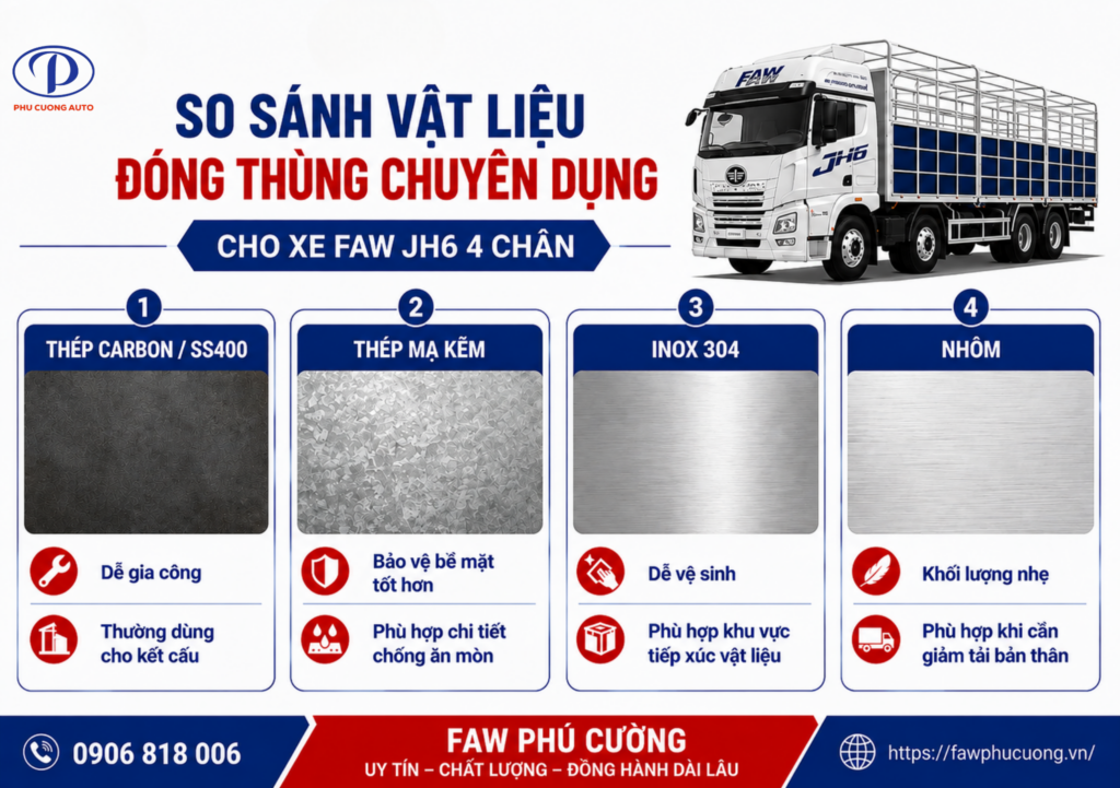 vật liệu đóng thùng gia súc và bồn cám