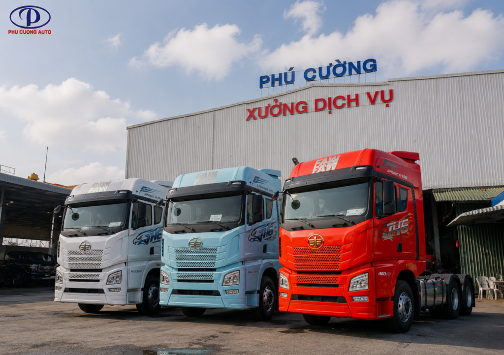 tư vấn đầu kéo FAW JH6 tại Ô Tô Phú Cường Tiền Giang