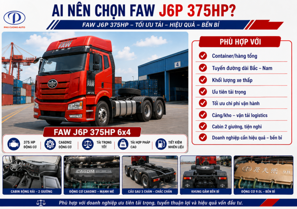 ai nên chọn FAW J6P 375HP