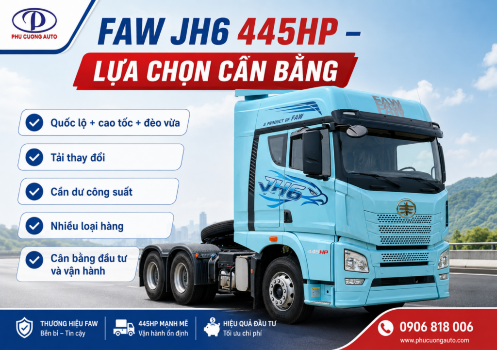 khi nào nên chọn FAW JH6 445HP