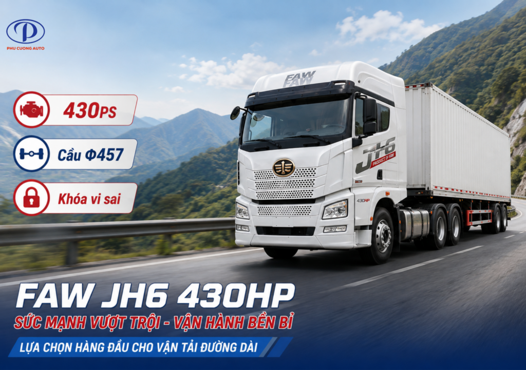 khả năng vận hành FAW JH6 và J6P 375HP