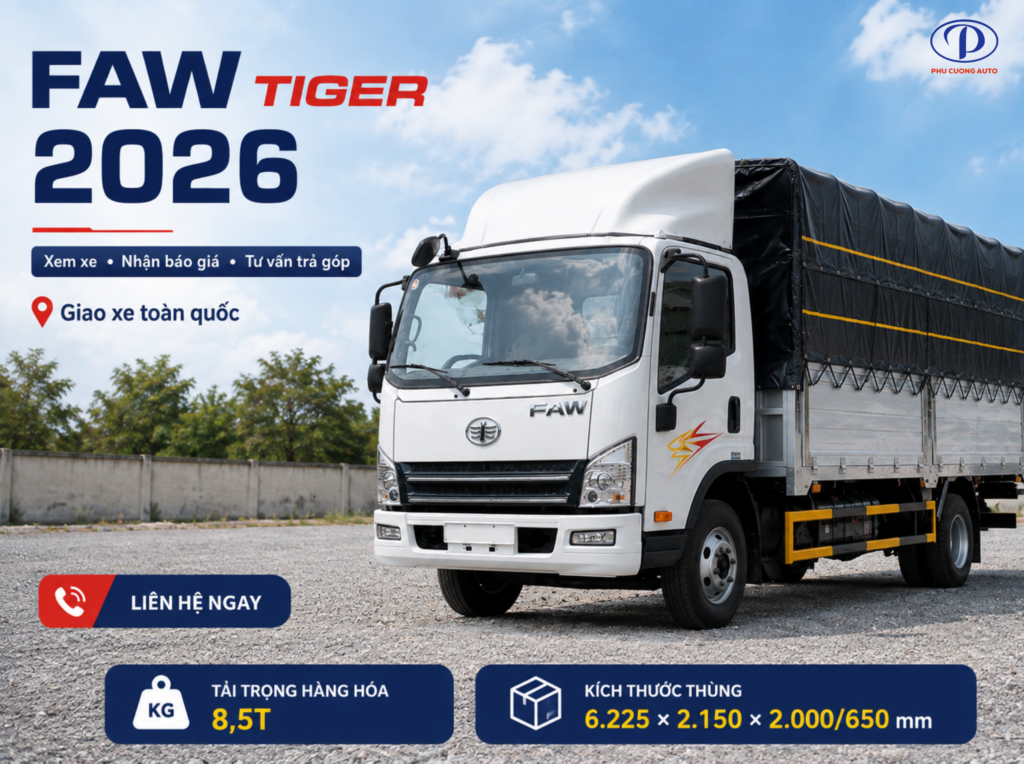 mua FAW Tiger tại Ô Tô Phú Cường Tiền Giang