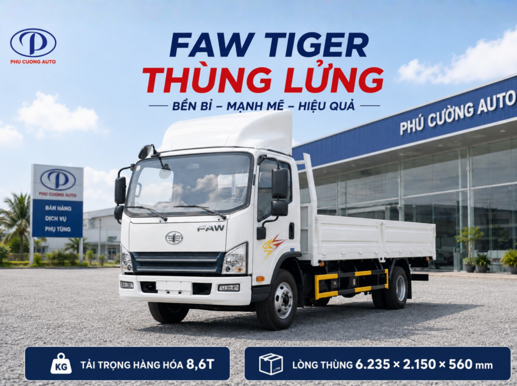 FAW Tiger thùng lửng 8.6 tấn