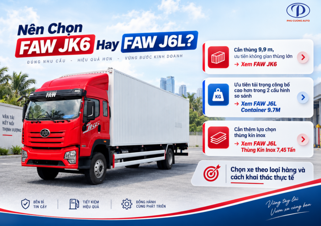 nên chọn FAW JK6 hay FAW J6L