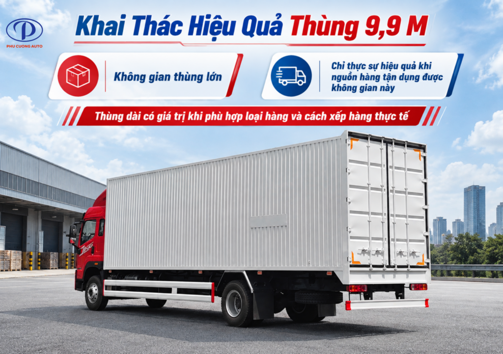 hiệu quả sử dụng thùng FAW JK6 9.9M