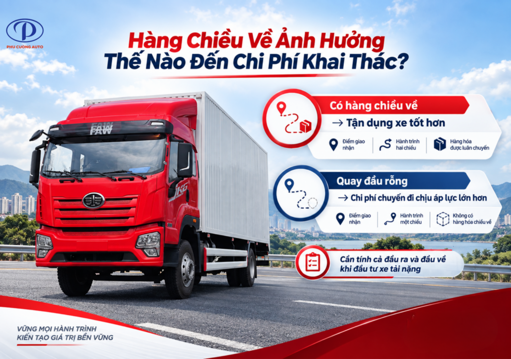 hàng chiều về xe tải FAW JK6
