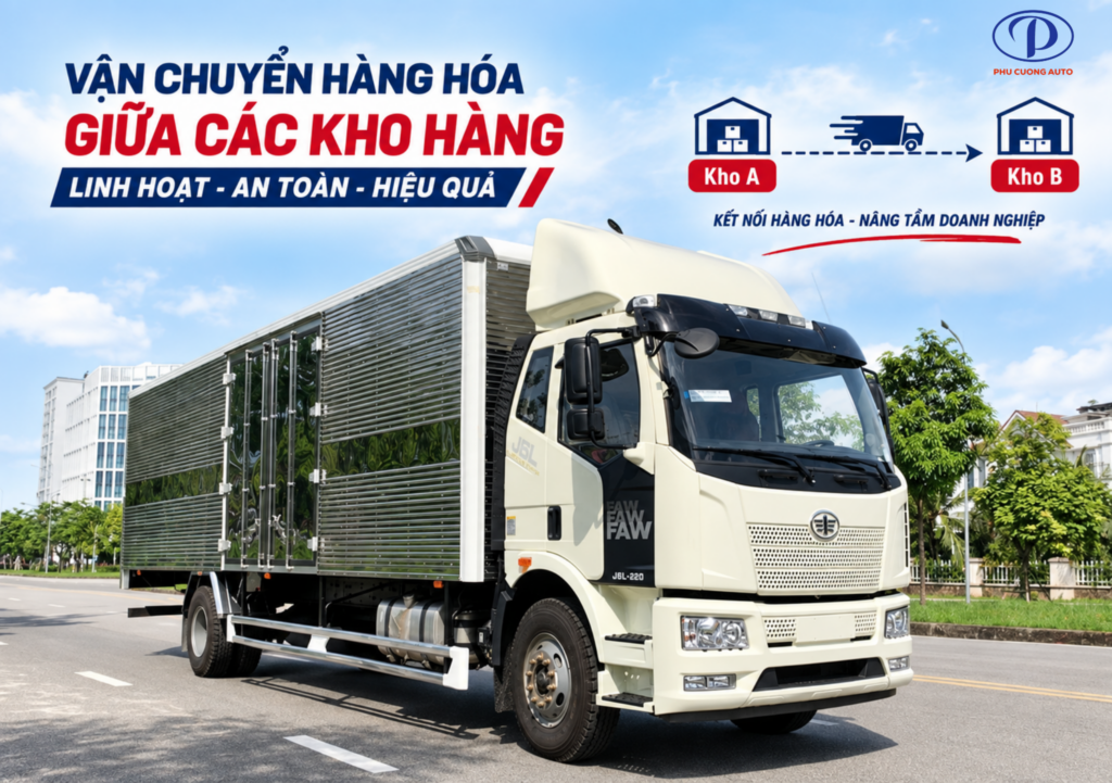 FAW J6L giao hàng từ kho đến kho